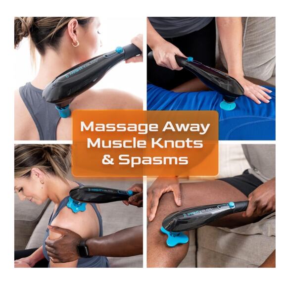 Mighty Bliss Deep Tissue Back and Body Massager Cordless Electric Handheld Black - Picture 6 of 10